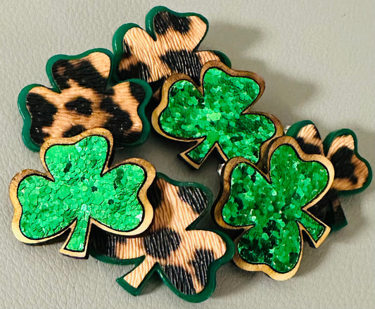 1” Studded Shamrocks